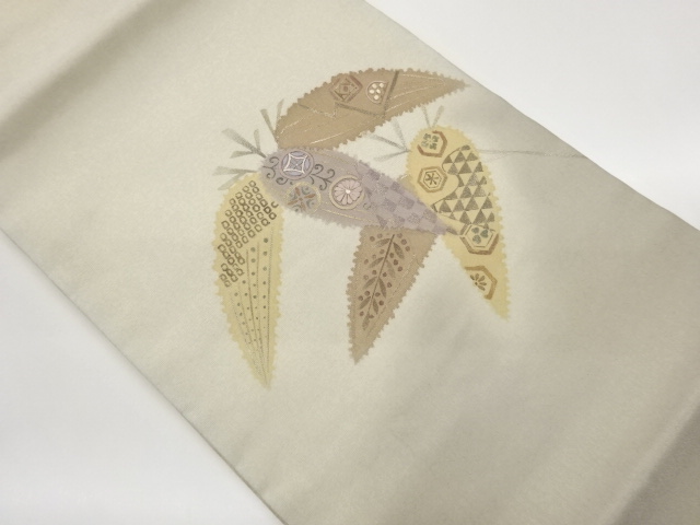 JAPANESE NAGOYA OBI / EMBROIDERY / KINSAI / KIKKO PATTERN